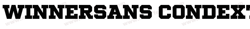 WinnerSans CondExtraBold字体转换